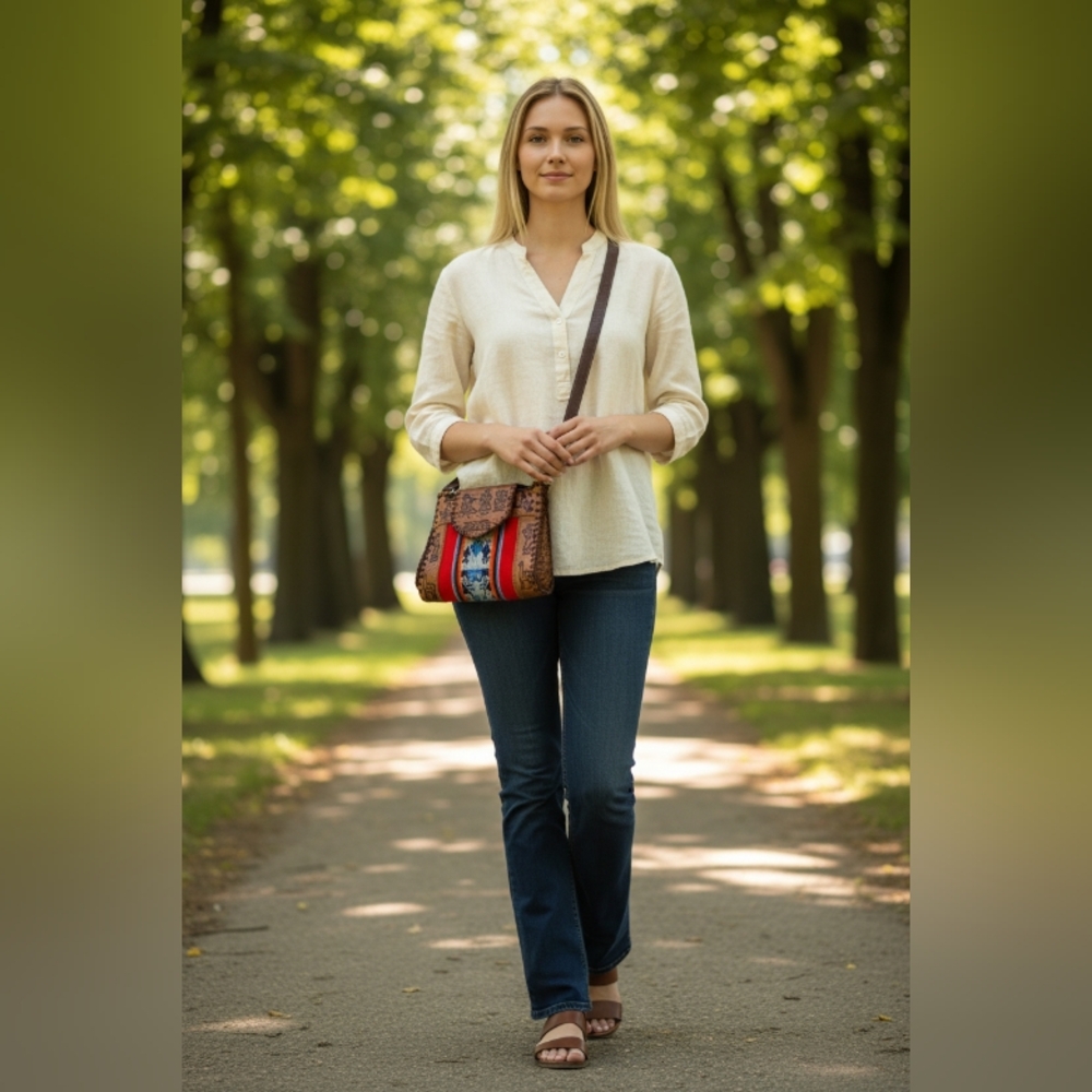 PERU LEATHER BOHO Purse